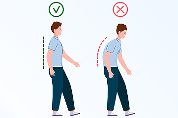 Nesprávne držanie tela predstavuje nadmernú záťaž pre hrudnú chrbticu.