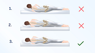 Ako ležať pri bolesti krčnej chrbtice – správna pozícia v spánku